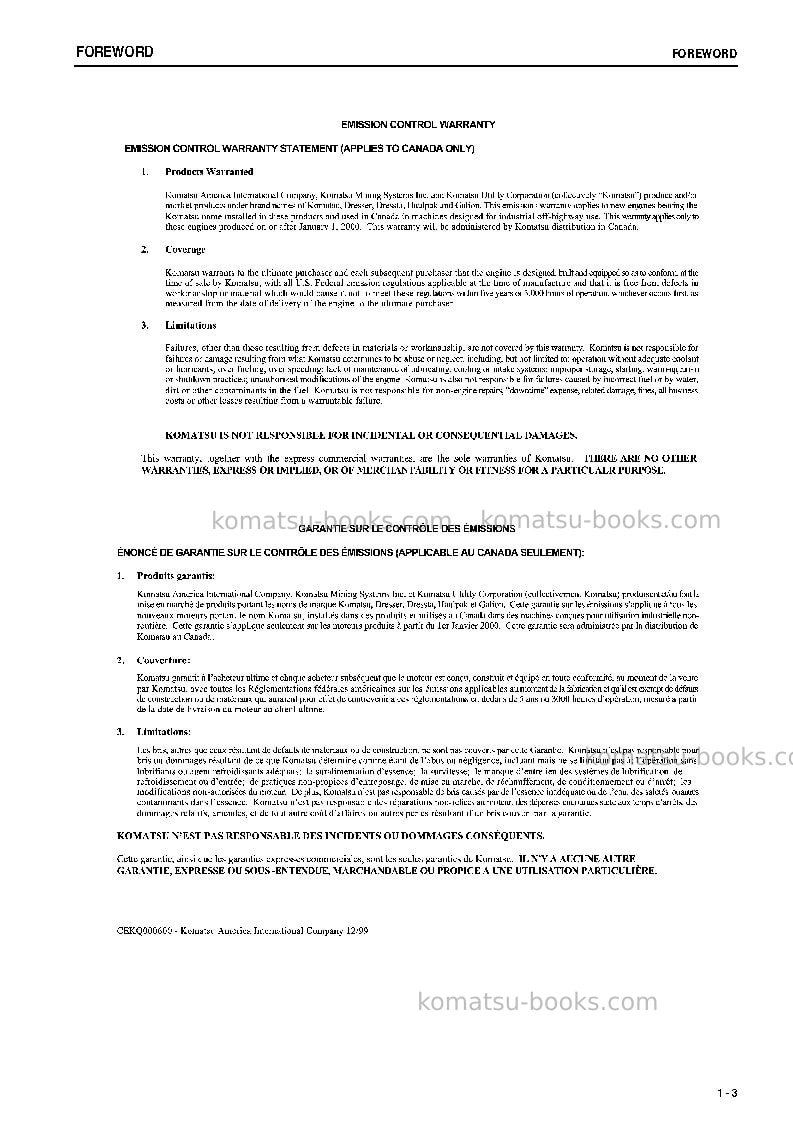 Komatsu pc50mr-2jpn-na Operation manual cover Page 4 Komatsu pc50mr-2jpn-na Operation manual cover Page 4
