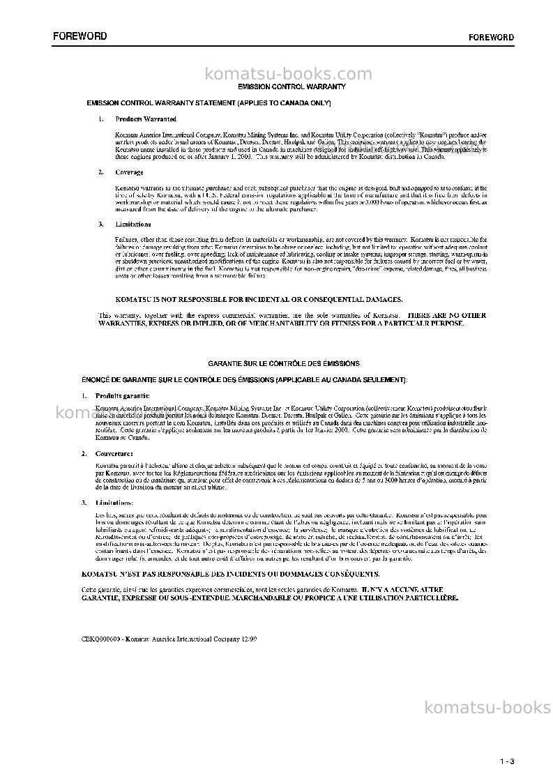 Komatsu pc78mr-6jpn Operation manual cover Page 4 Komatsu pc78mr-6jpn Operation manual cover Page 4