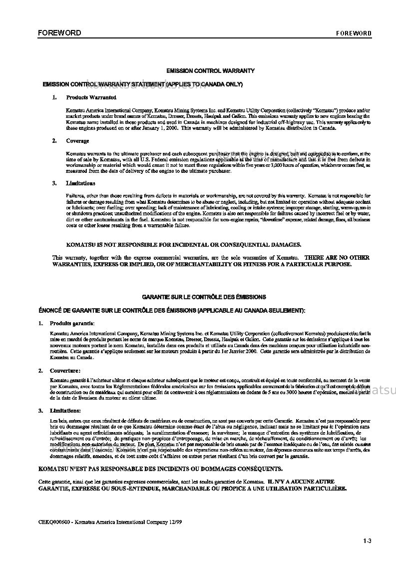 Komatsu cd60r-1jpn Operation manual cover Page 4 Komatsu cd60r-1jpn Operation manual cover Page 4
