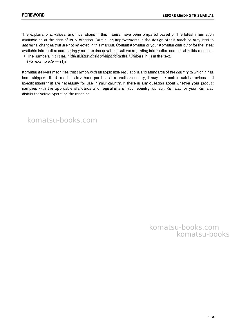 Komatsu d37px-22jpn Operation manual cover Page 4