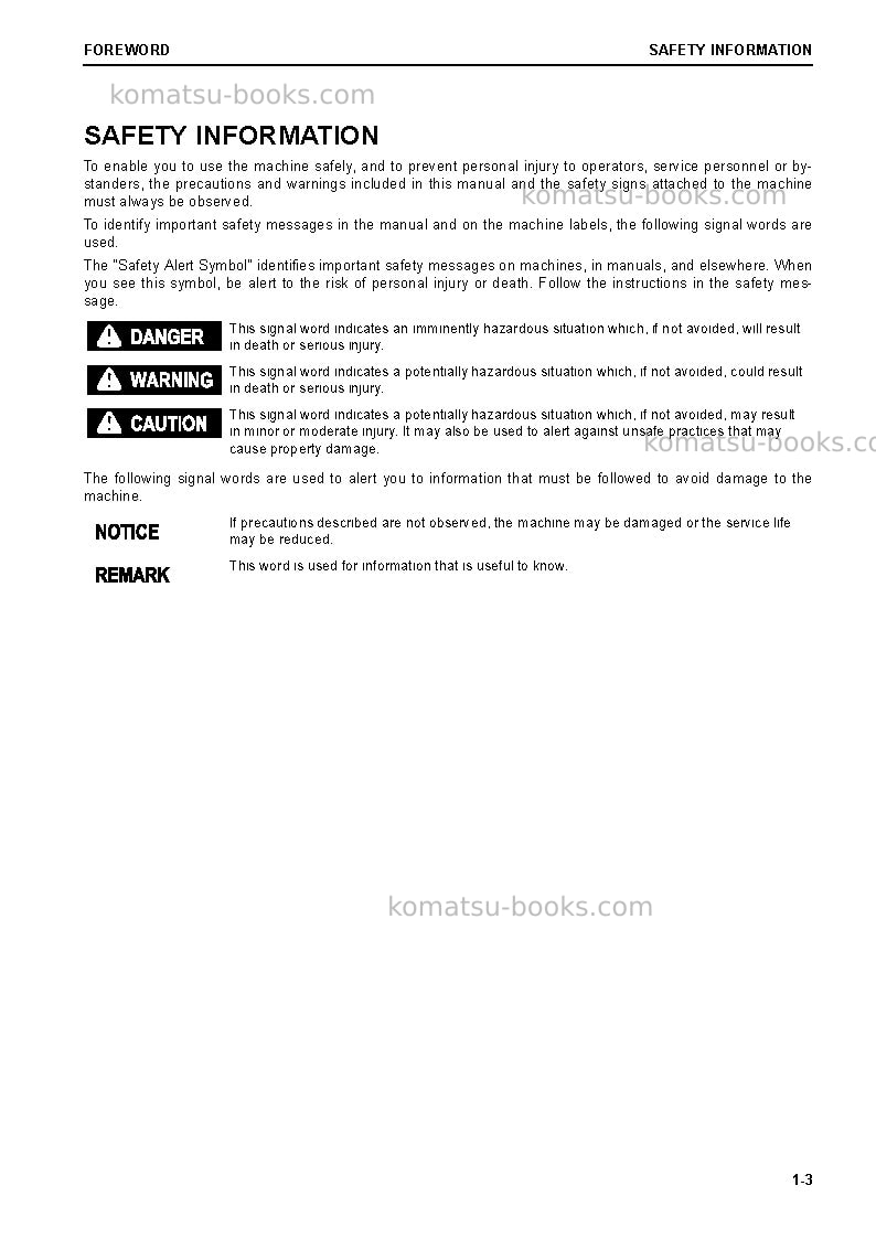 Komatsu d65px-18jpn Operation manual cover Page 4 Komatsu d65px-18jpn Operation manual cover Page 4