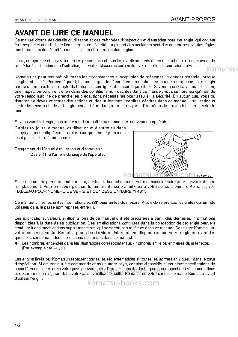 Komatsu wa900-3jpn-e0 Manuel d'utilisation couverture Page 4