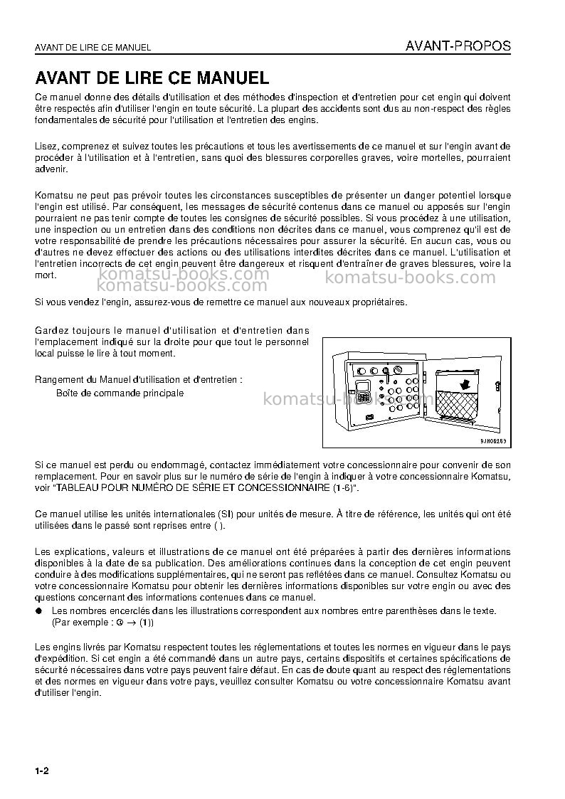 Komatsu br380jg-1jpn-e0 Manuel d'utilisation couverture Page 4