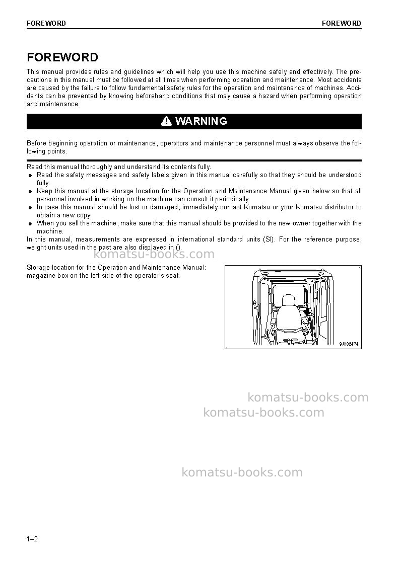 Komatsu pc210lc-10gbr-demolition Operation manual cover Page 4 Komatsu pc210lc-10gbr-demolition Operation manual cover Page 4