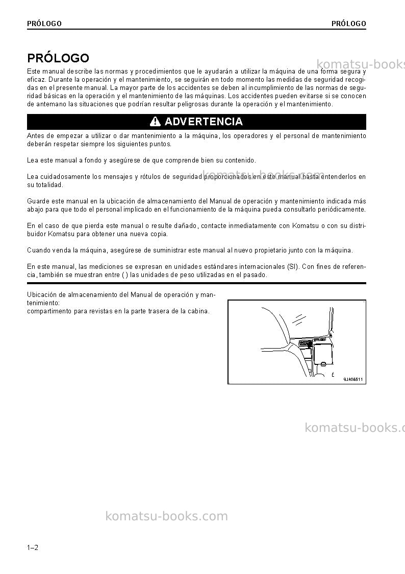 Komatsu pc228uslc-10gbr Manual de operación cover Page 4