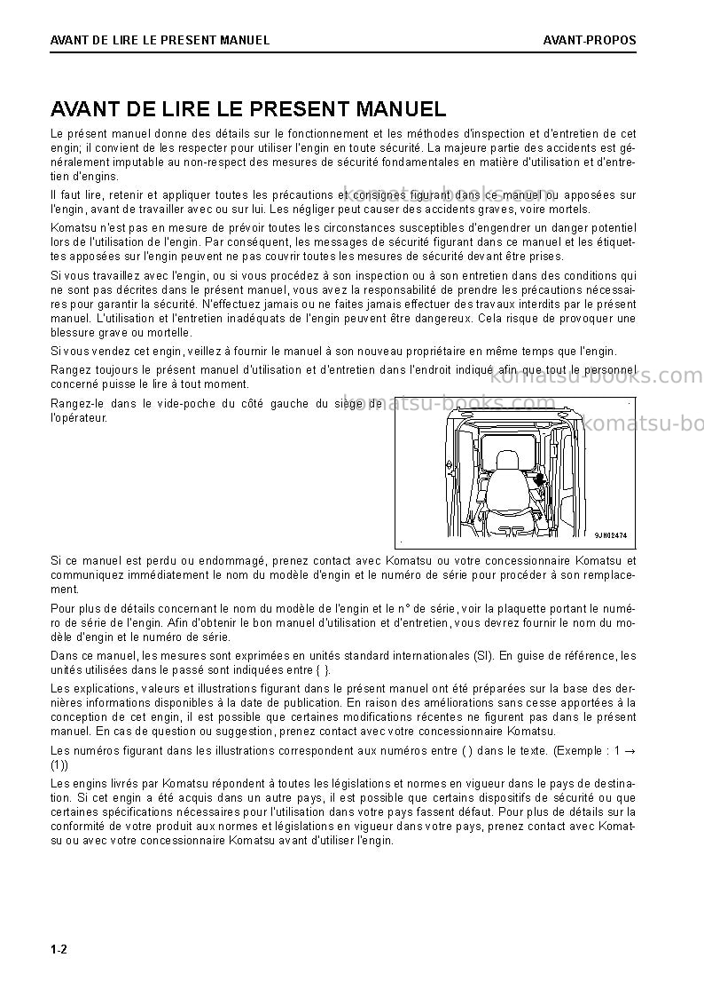 Komatsu pc290nlc-11gbr-demolition Manuel d'utilisation couverture Page 4 Komatsu pc290nlc-11gbr-demolition Manuel d'utilisation couverture Page 4
