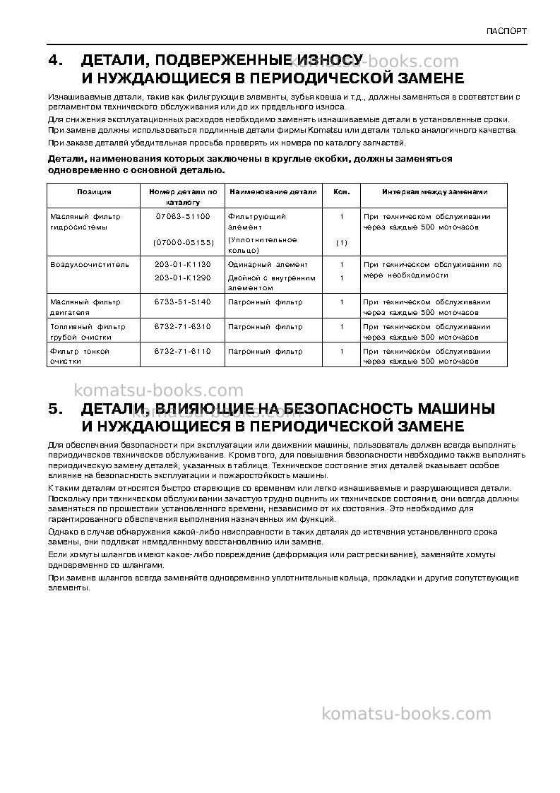 Komatsu d155c-1jpn--50c degree Руководство по эксплуатации обложка Страница 4 Komatsu d155c-1jpn--50c degree Руководство по эксплуатации обложка Страница 4