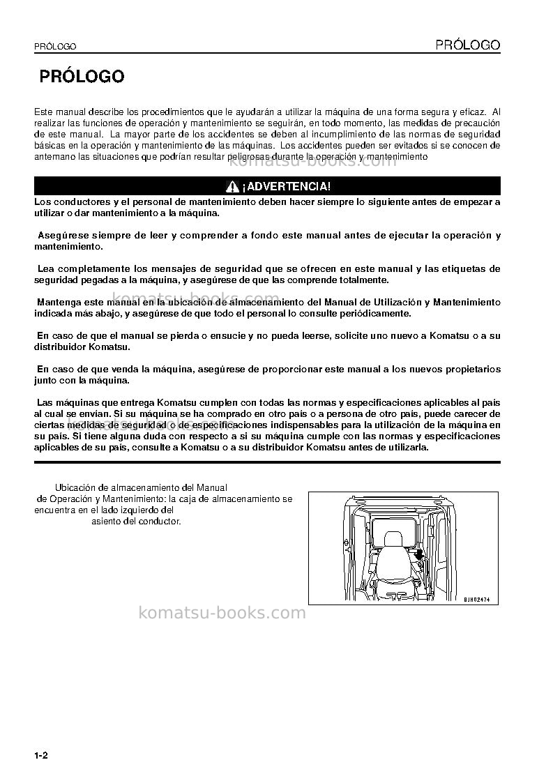 Komatsu pc450lc-7gbr-k Manual de operación cover Page 4 Komatsu pc450lc-7gbr-k Manual de operación cover Page 4