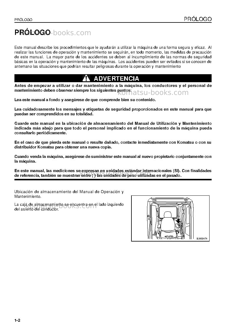 Komatsu pc130-8gbr Manual de operación cover Page 4 Komatsu pc130-8gbr Manual de operación cover Page 4