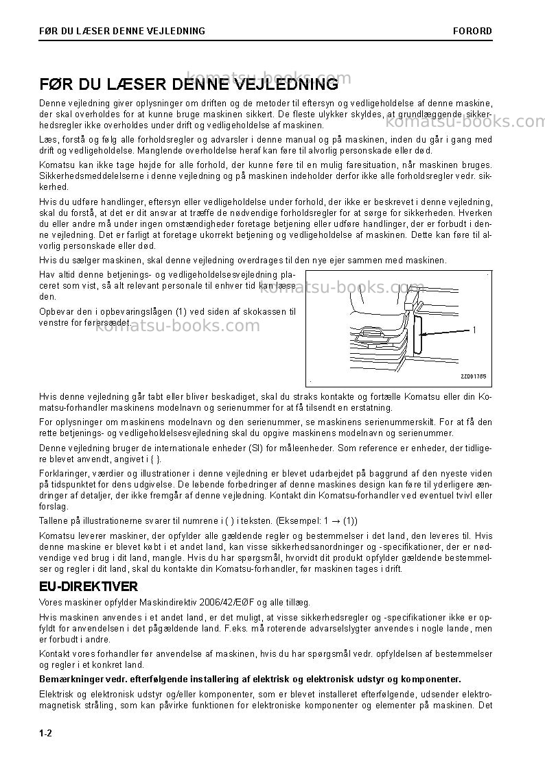 Komatsu wa470-8deu Operation manual cover Page 4 Komatsu wa470-8deu Operation manual cover Page 4