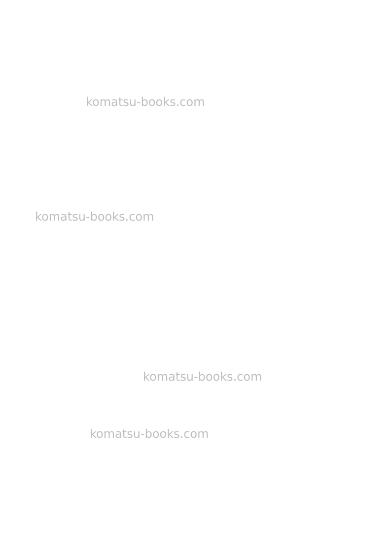 Komatsu wa75-3deu Operation manual cover Page 4 Komatsu wa75-3deu Operation manual cover Page 4
