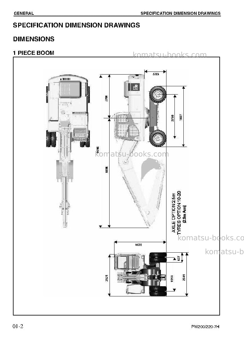 Komatsu pw220-7deu Repair & maintenance cover Page 4 Komatsu pw220-7deu Repair & maintenance cover Page 4