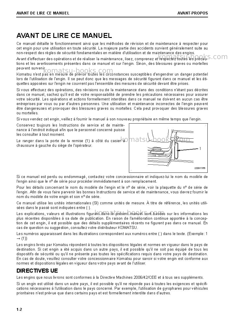 Komatsu wa470-8deu Manuel d'utilisation couverture Page 4 Komatsu wa470-8deu Manuel d'utilisation couverture Page 4