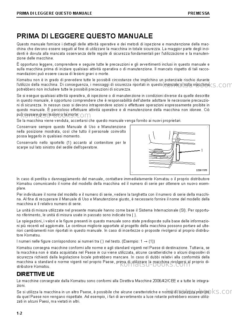 Komatsu wa470-8deu Manuale operativo copertina Pagina 4 Komatsu wa470-8deu Manuale operativo copertina Pagina 4