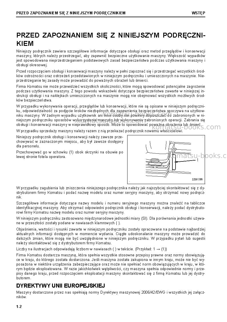 Komatsu wa470-8deu Instrukcja obsługi okładka Strona 4