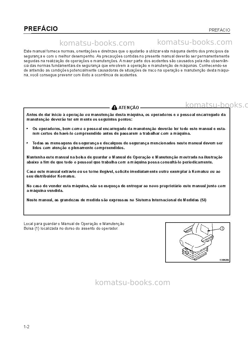 Komatsu wa200-5jpn Manual de operação capa Página 4