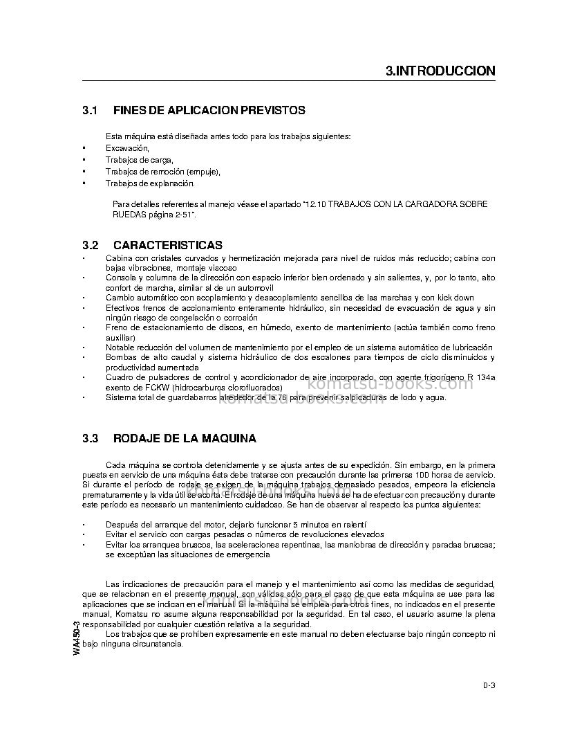 Komatsu wa450-3usa-l Manual de operación cover Page 4