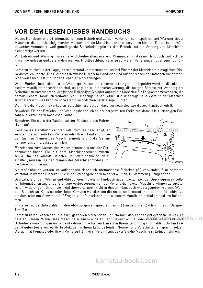Komatsu pw98mr-10ita Betriebsanleitung Titelseite Seite 4