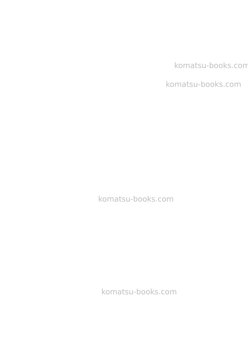 Komatsu pc27r-8jpn Repair & maintenance cover Page 4