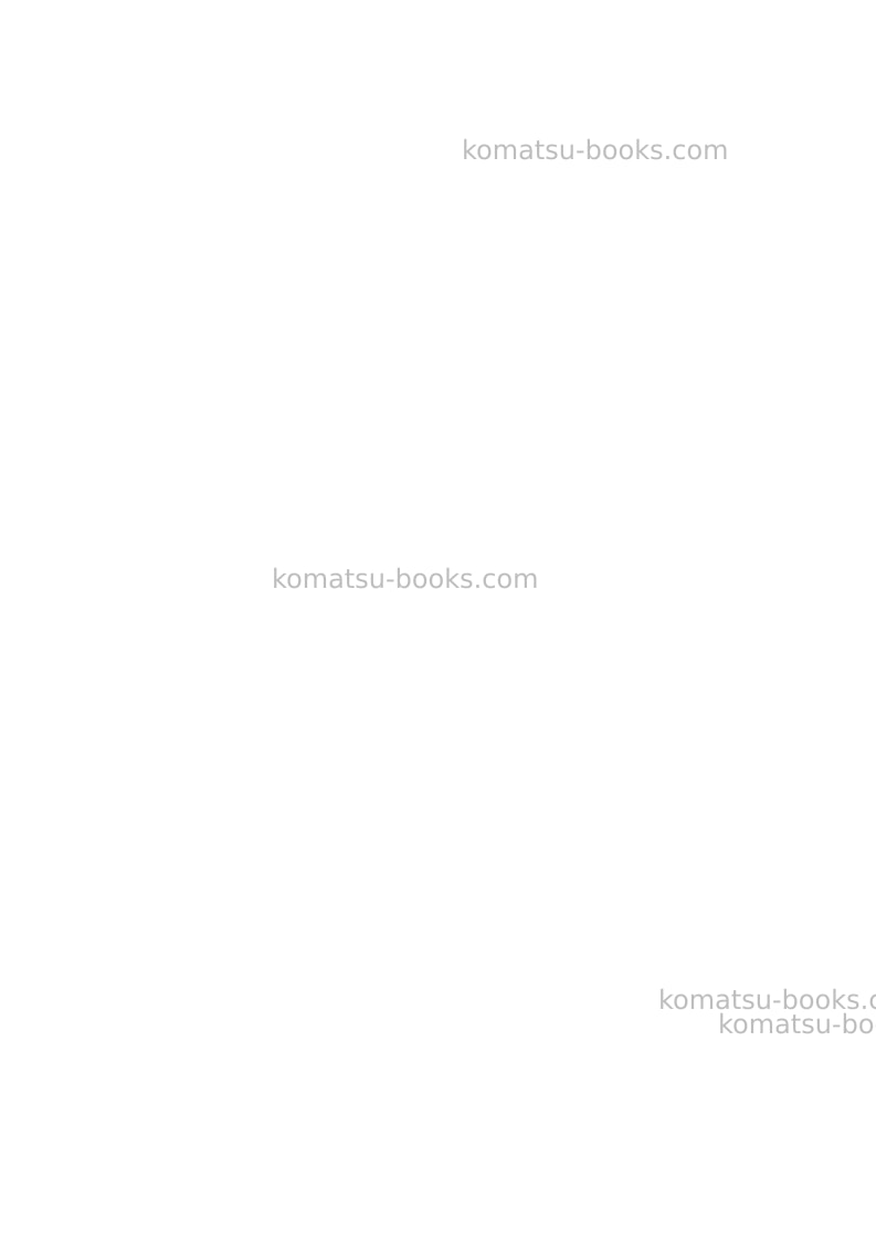 Komatsu pc15r-8jpn Repair & maintenance cover Page 4