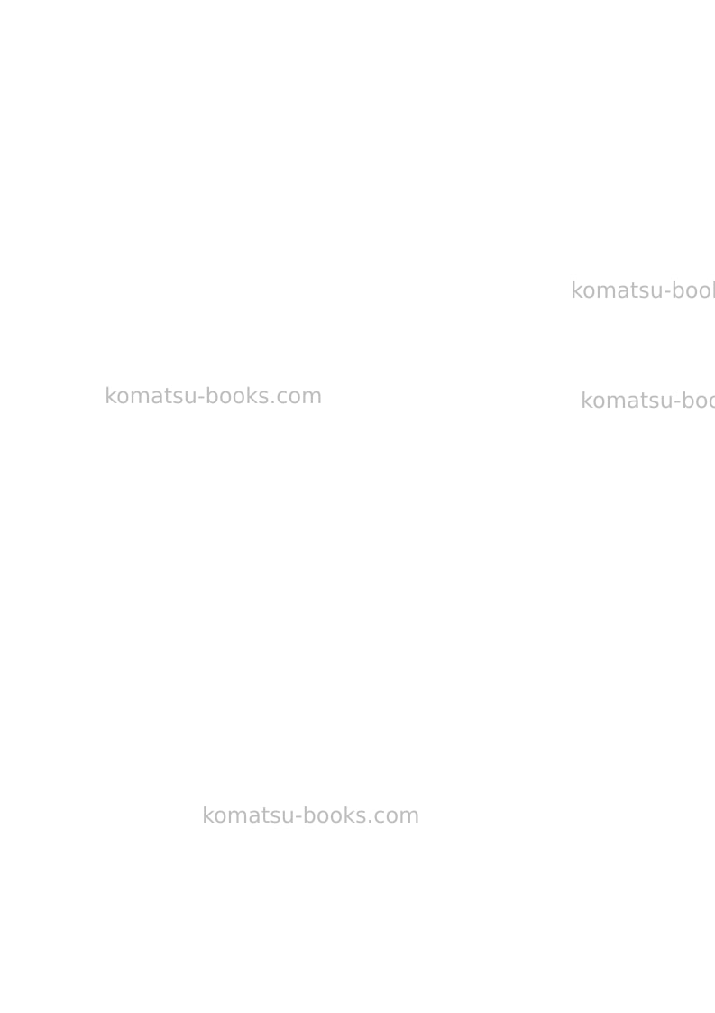 Komatsu pw110r-1ita Repair & maintenance cover Page 4