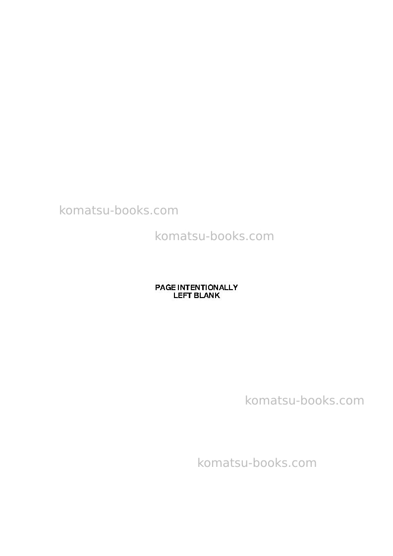 Komatsu pw110r-1ita Repair & maintenance cover Page 4