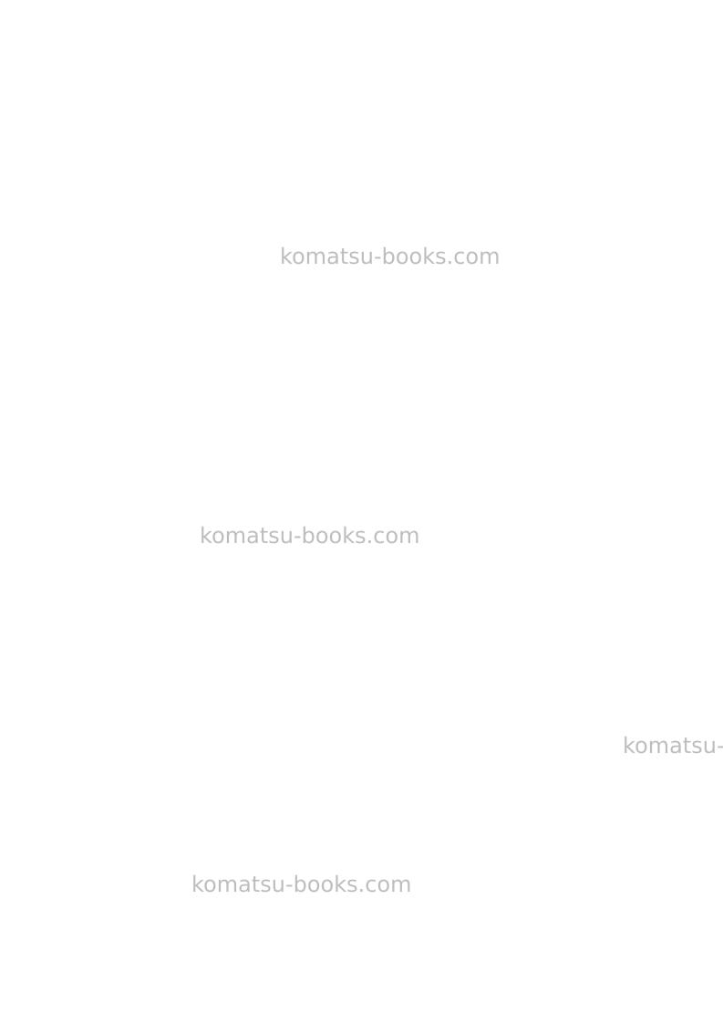 Komatsu wb97r-2ita Repair & maintenance cover Page 4