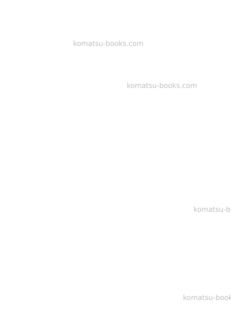 Komatsu wb98a-2ita Repair & maintenance cover Page 4