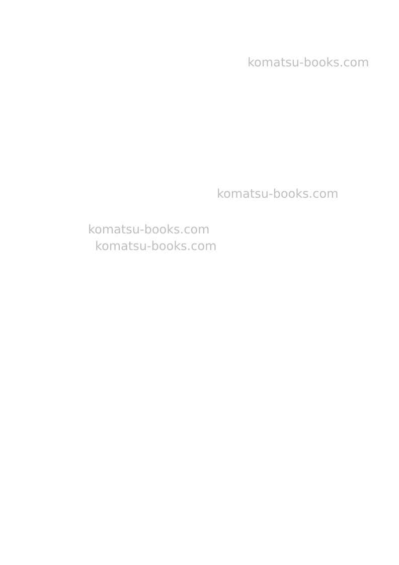 Komatsu wb70a-1ita Repair & maintenance cover Page 4