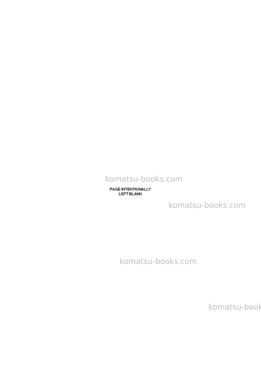 Komatsu wb97r-5ita Repair & maintenance cover Page 4