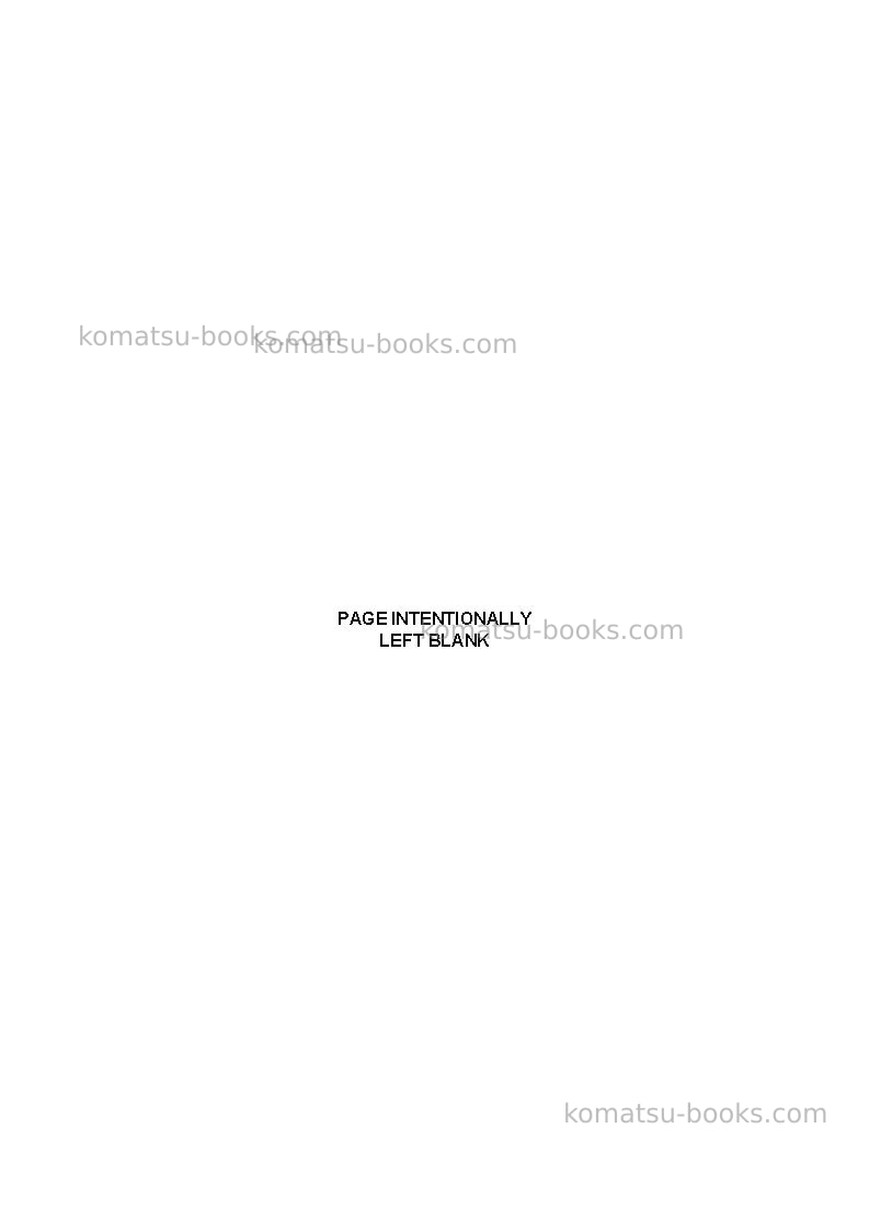 Komatsu pc88mr-6ita Repair & maintenance cover Page 4 Komatsu pc88mr-6ita Repair & maintenance cover Page 4