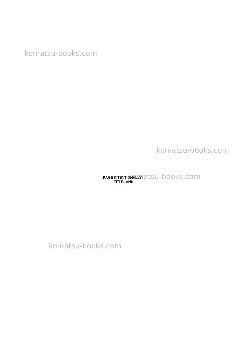 Komatsu wb97r-5ita-tier 3 Repair & maintenance cover Page 4