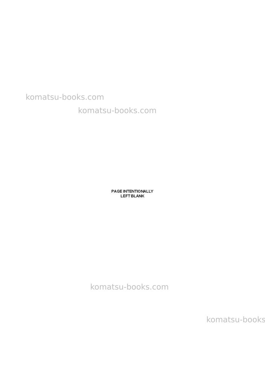 Komatsu wb93s-5ita-tier 3 Repair & maintenance cover Page 4
