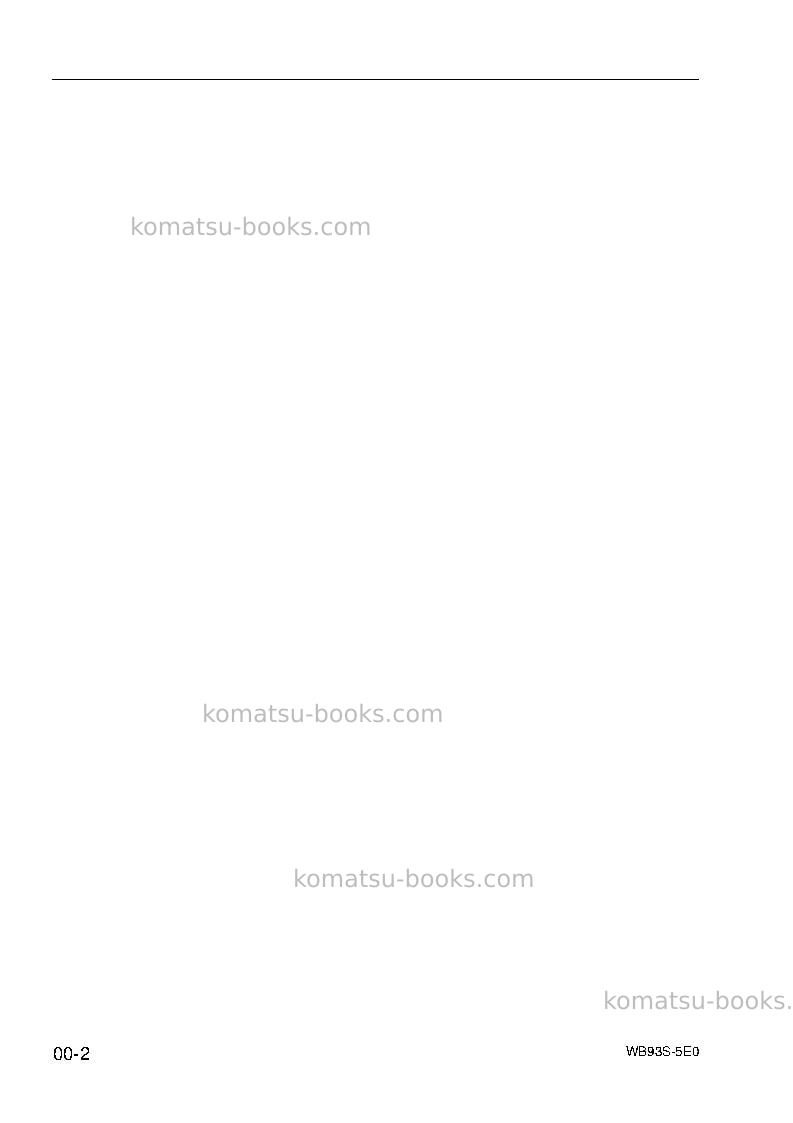 Komatsu wb93s-5ita-tier 3 Repair & maintenance cover Page 4