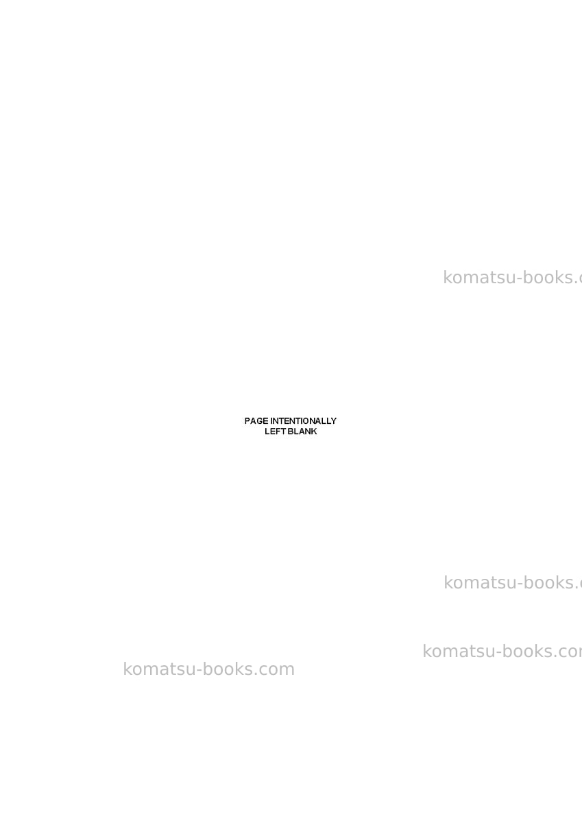 Komatsu wb97s-5ita-tier 3 Repair & maintenance cover Page 4