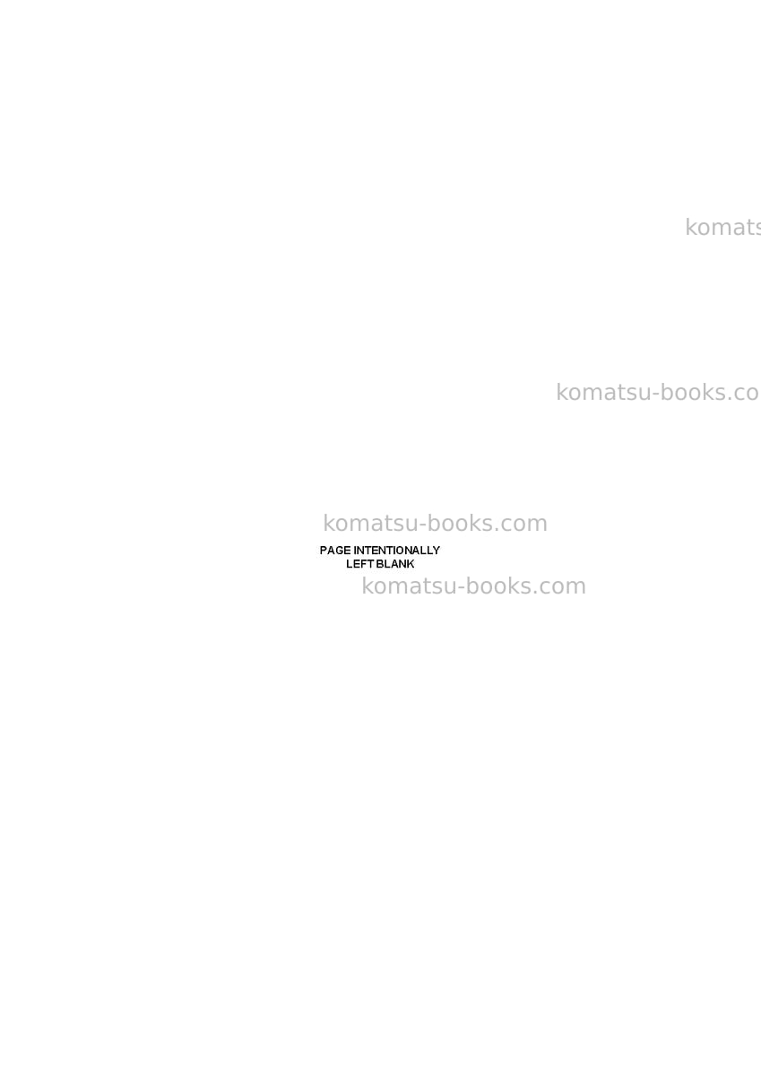 Komatsu wh613-1ita-tier 3 Repair & maintenance cover Page 4
