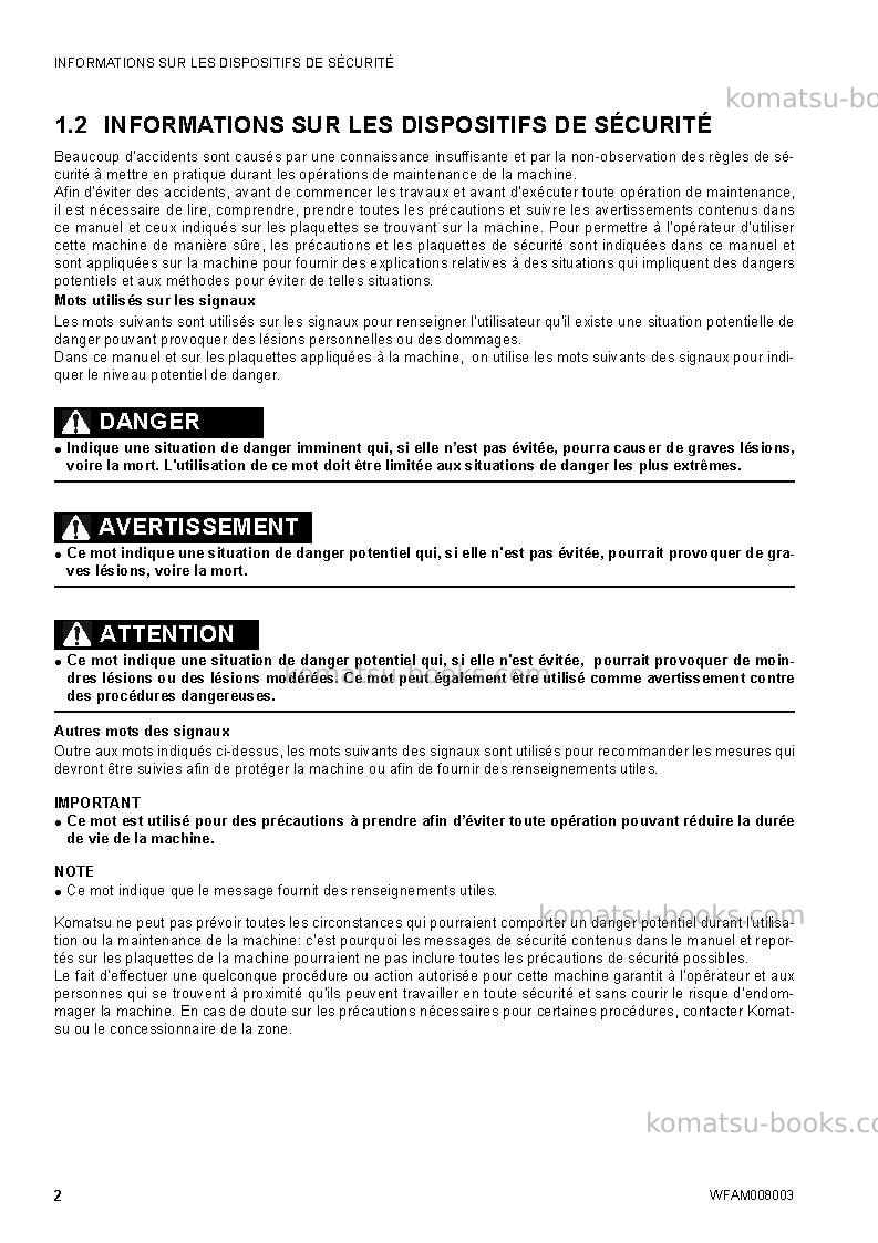 Komatsu ck35-1ita Manuel d'utilisation couverture Page 4