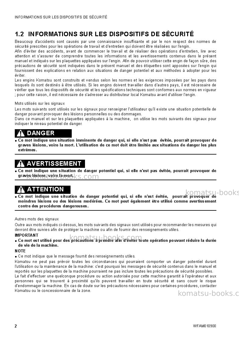 Komatsu sk1026-5ita-turbo Manuel d'utilisation couverture Page 4