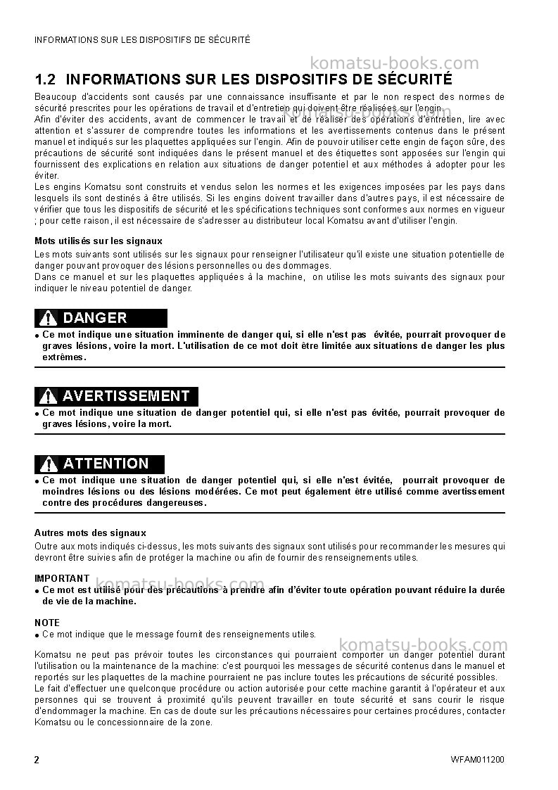 Komatsu ck30-1ita Manuel d'utilisation couverture Page 4 Komatsu ck30-1ita Manuel d'utilisation couverture Page 4