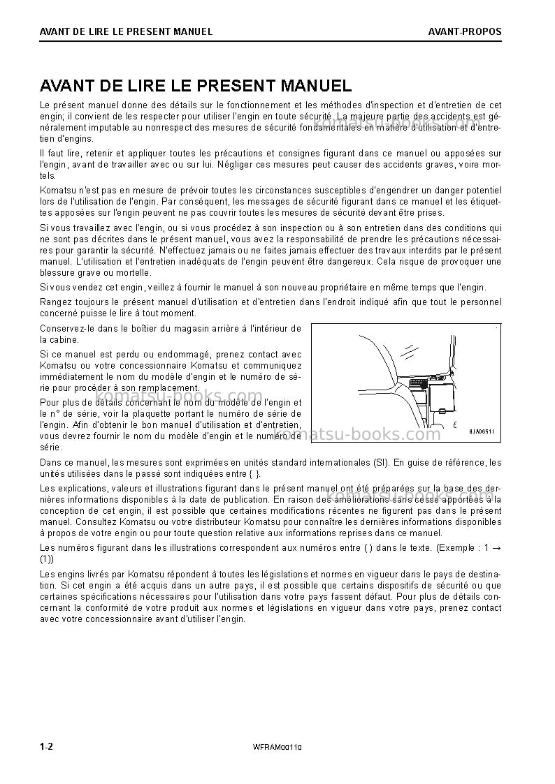 Komatsu pc138us-11ita Manuel d'utilisation couverture Page 4 Komatsu pc138us-11ita Manuel d'utilisation couverture Page 4