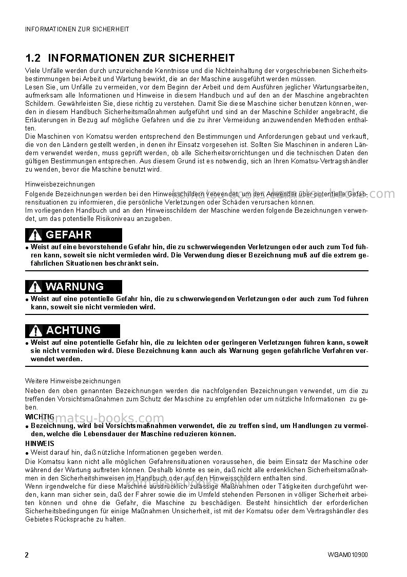 Komatsu sk1026-5ita-turbo Betriebsanleitung Titelseite Seite 4