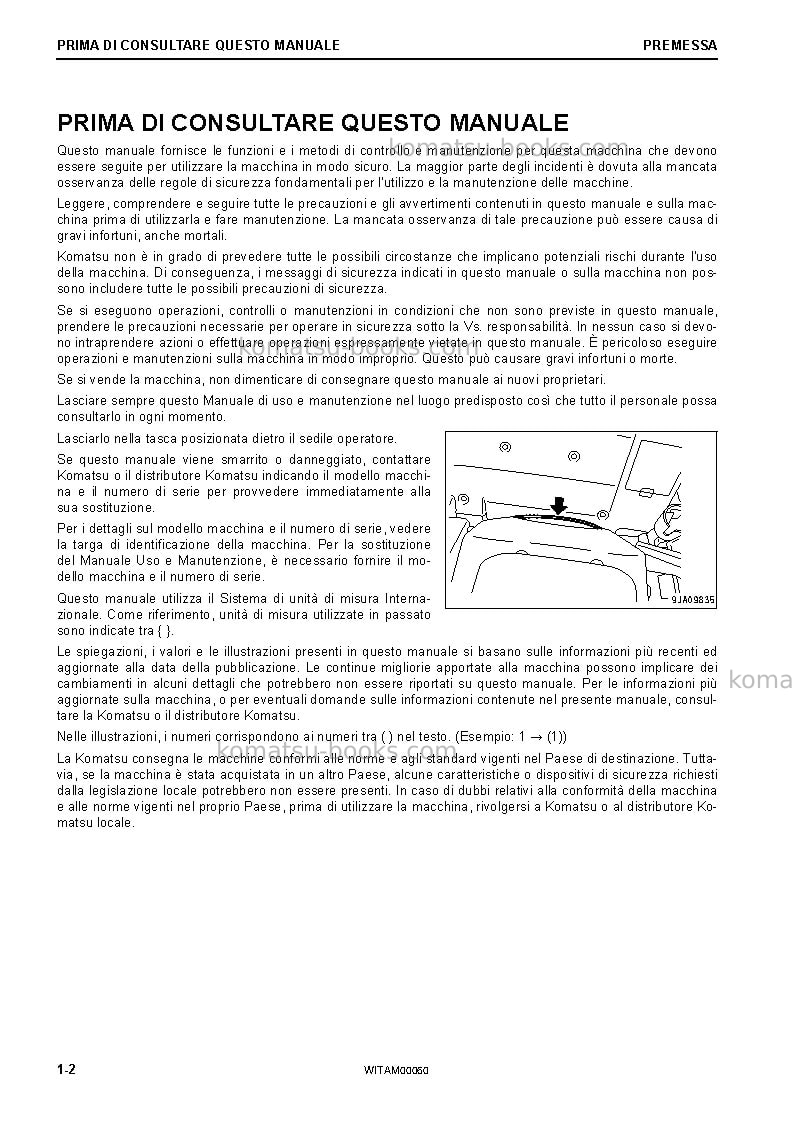 Komatsu pw98mr-10ita Manuale operativo copertina Pagina 4
