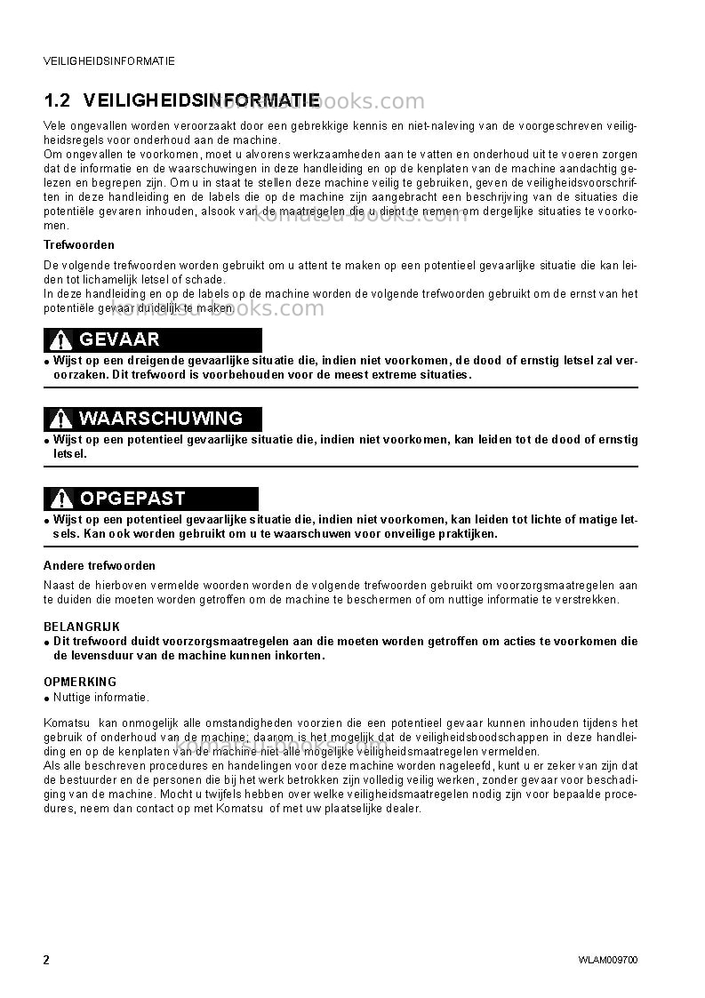 Komatsu pc80mr-3ita Operation manual cover Page 4 Komatsu pc80mr-3ita Operation manual cover Page 4