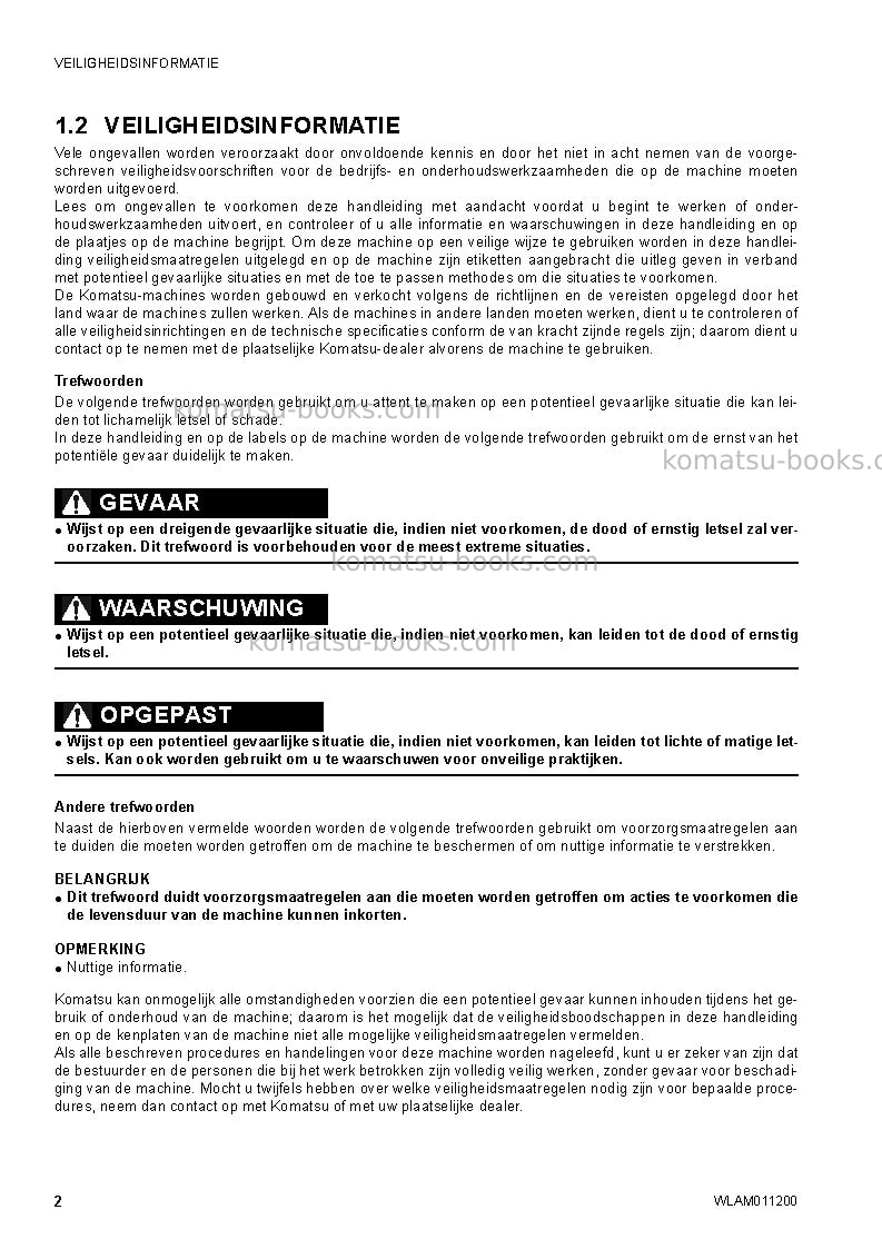 Komatsu ck30-1ita Operation manual cover Page 4 Komatsu ck30-1ita Operation manual cover Page 4