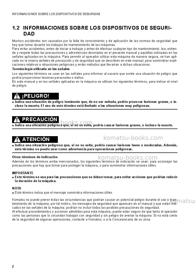 Komatsu ck30-1ita Manual de operación cover Page 4