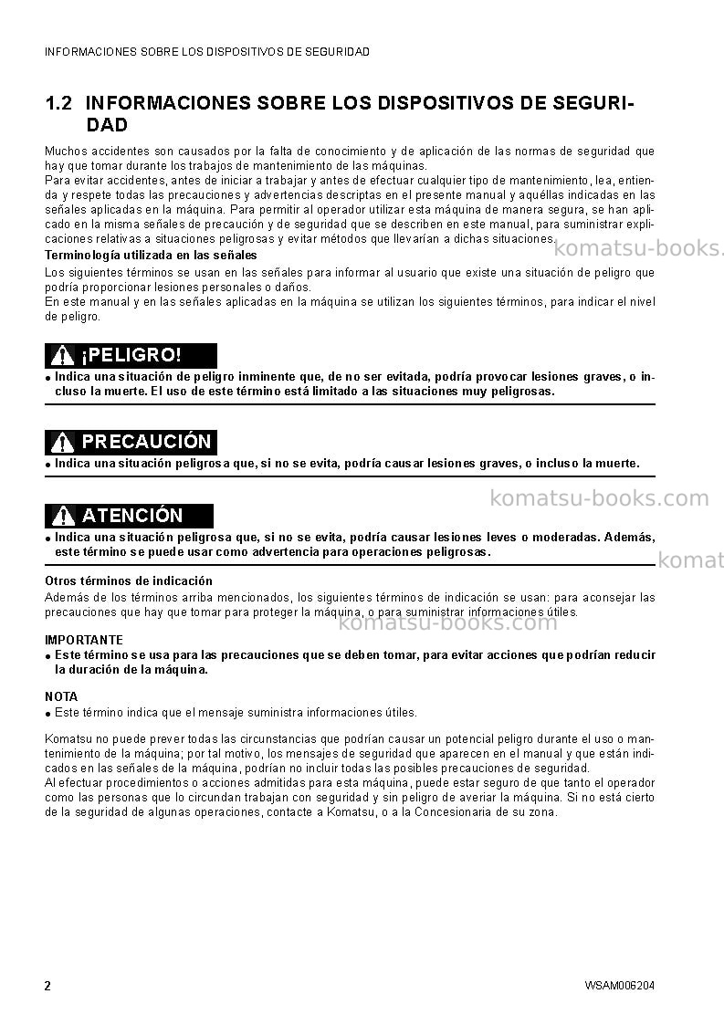 Komatsu ck30-1ita Manual de operación cover Page 4