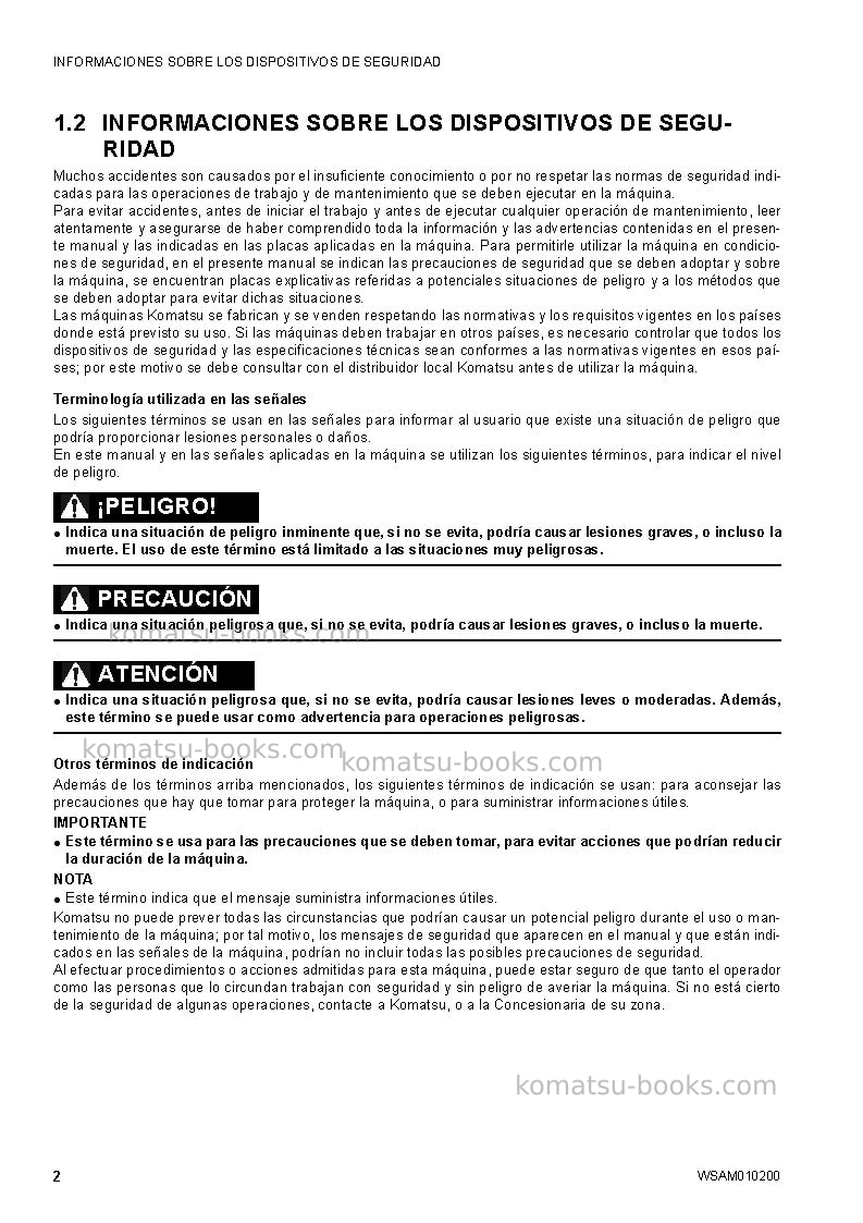 Komatsu sk510-5ita Manual de operación cover Page 4