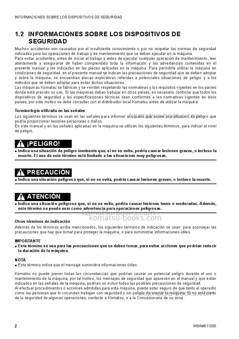 Komatsu ck20-1ita Manual de operación cover Page 4