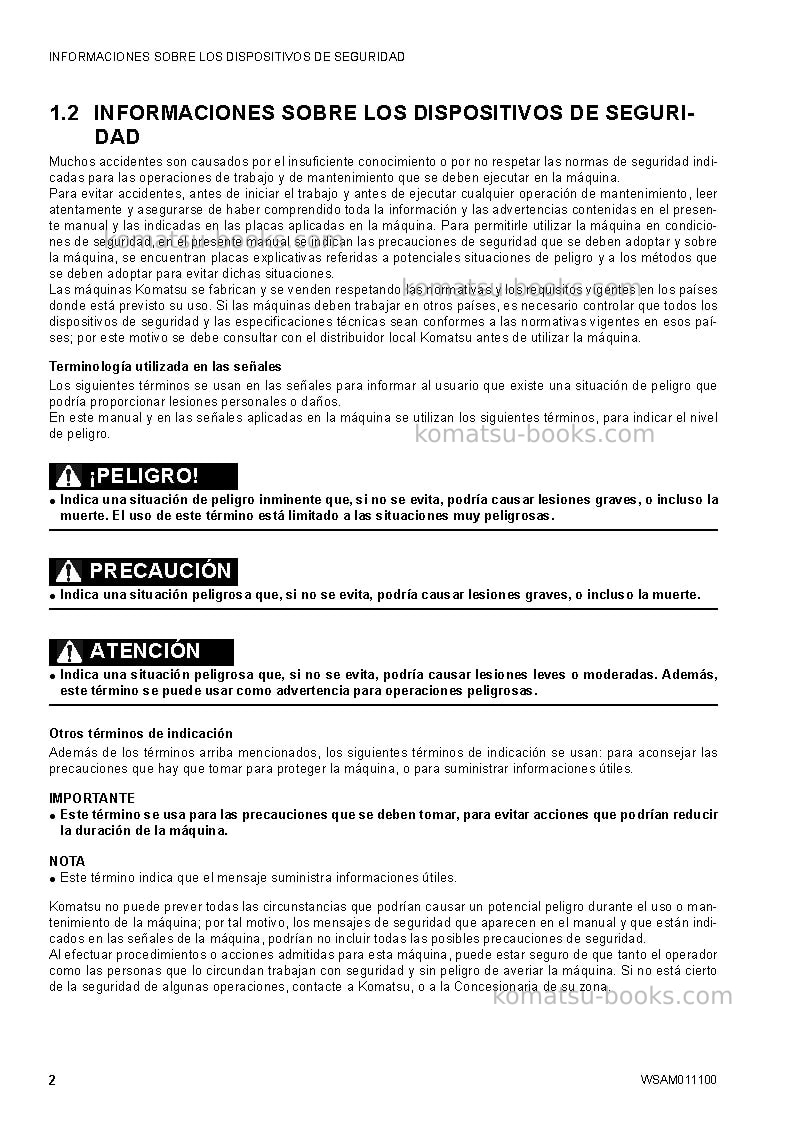 Komatsu ck25-1ita Manual de operación cover Page 4