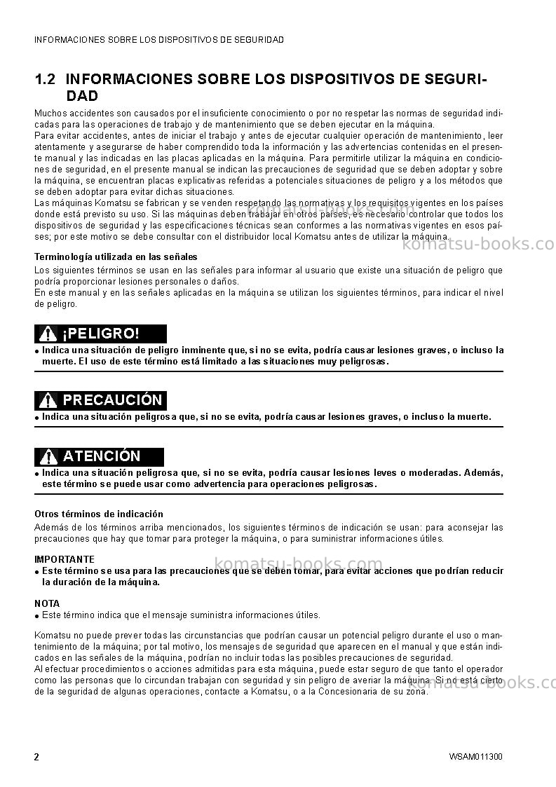 Komatsu ck35-1ita Manual de operación cover Page 4